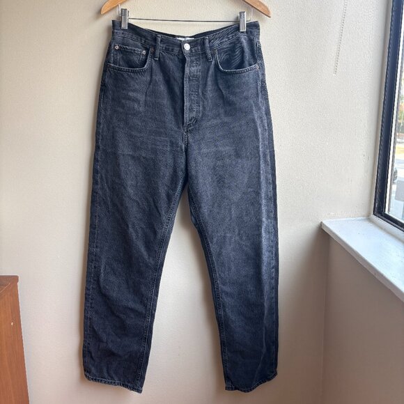 AGOLDE Black Pinch Waist Denim - Picture 1 of 2